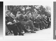 John F. Kennedy at political rally